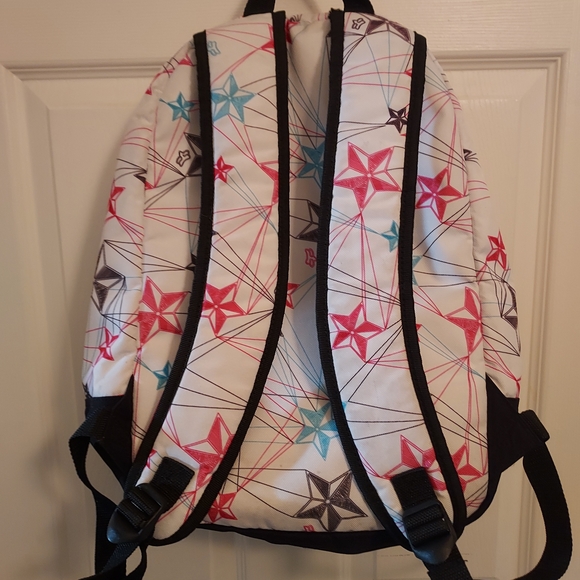 Star Pattern Backpack with Logo - Picture 2 of 4
